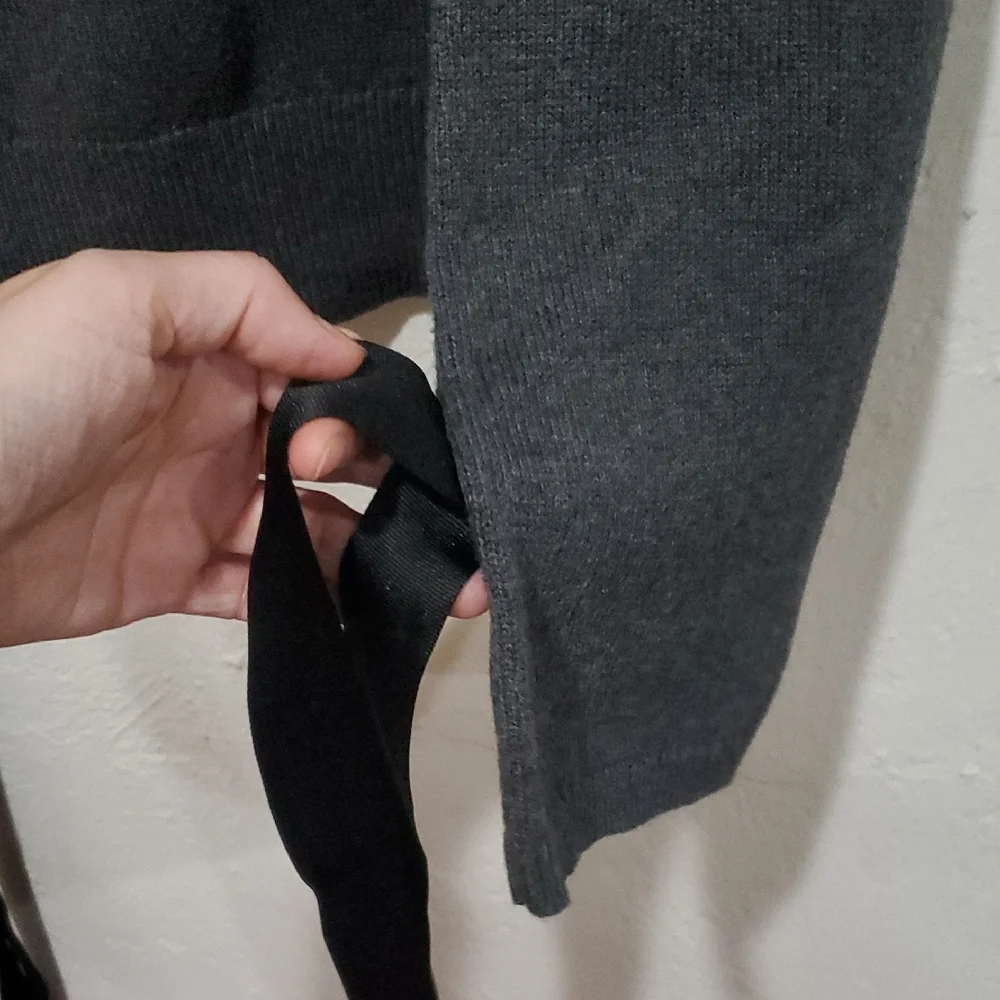 J. Crew Gray Sweater with Bow Details